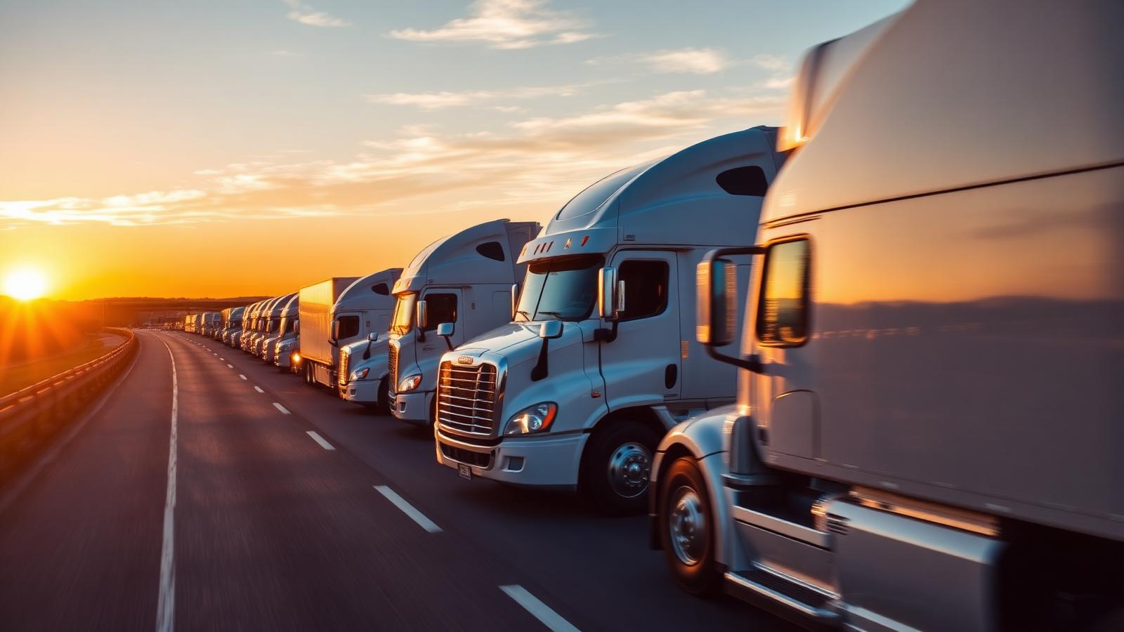DDC Logistics fleet on a Texas highway