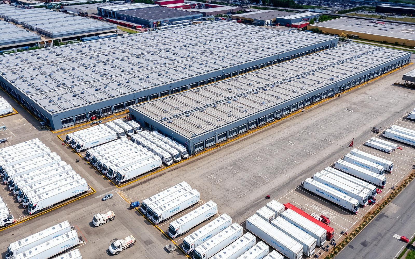 Aerial view of DDC's Dallas distribution complex